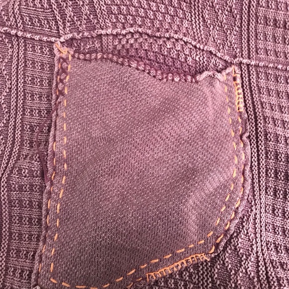 NWT {free people} mauve all washed out cardigan! - Picture 7 of 8